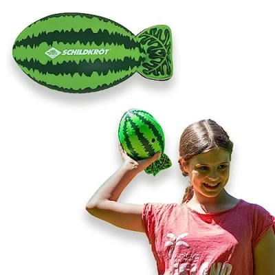 Abbildung von Schildkröt Splash Ball im Wassermelonen Stil, aufblasbarer Wasserball aus griffigem Neopren für Indoor, Garten, Pool, Meer und Strand
