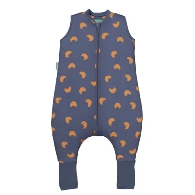 Abbildung von molis&amp;co Baby Schlafsack mit Füßen und Socke Ideal für den Winter Babyschlafsack Beinen 2,5 tog 100% Baumwolle (Oeko TEX 100), Premium Qualität Croissants (90 cm)