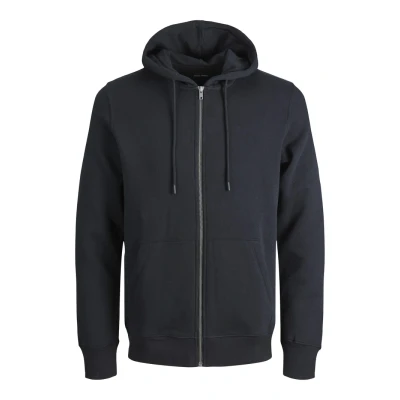 Abbildung von JACK&amp;JONES PLUS Herren Jjebradley Sweat Zip Hood Noos Pls Sweatshirt Jacke, Black, 5XL Größen