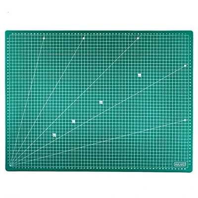Abbildung von MAXKO Schneidematte A1 (90 x 60 cm), grün, Bastelunterlage schnittfest, selbstheilend, beidseitig bedruckt, metrische Einteilung Schneideunterlage, Cutting Mat, Schreibtischunterlage