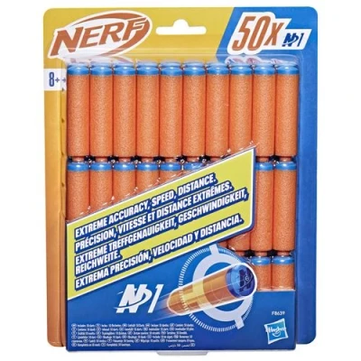 Abbildung von Nerf N Series N1 Darts 50x, zusätzliche für High Performance Blaster der Serie mit hoher Treffgenauigkeit und Reichweite, Jungen Mädchen