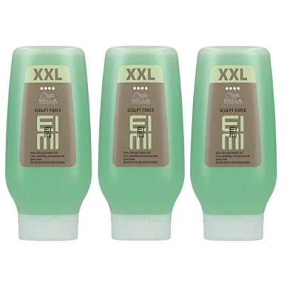 Abbildung von 3er Flubber Sculpt Force Eimi Wella Professionals Extra starkes Gel XXL 250 ml