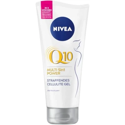Abbildung von NIVEA Body Gel Q10 Anti Cellulite (200ml), straffendes Hautpflege mit und Lotus Extrakt, Multi 5in1 Power Formel