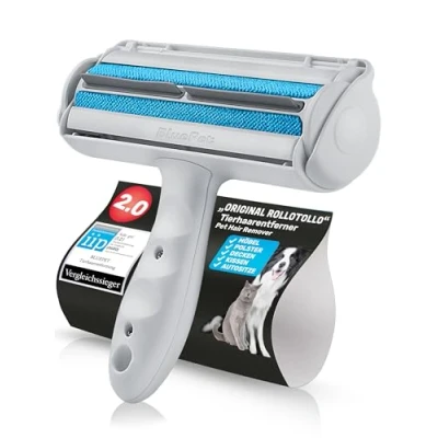 Abbildung von BluePet &quot;RolloTollo Tierhaarentferner Wiederverwendbare Fusselrolle Tierhaare, Katzenhaare, Hundehaare entfernen Abwaschbar, Wiederverwendbar Lint Remover