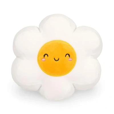 Abbildung von Legami Super Soft Plush Plüsch, Daisy Thema, Mini Größe, mit personalisierbarer ID Karte, Steht alleine, 14x15x12 cm, White