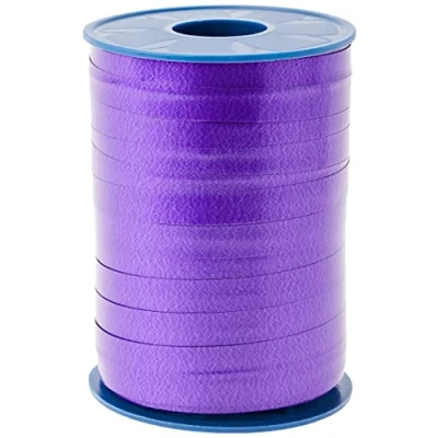 Abbildung von C.E. PATTBERG Geschenkband violett, 250 Meter Ringelband 10 mm zum Basteln, Dekorieren &amp; Verpacken von Geschenken zu jedem Anlass