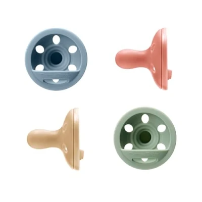 Abbildung von Tommee Tippee brustähnlicher Schnuller, leichtgewichtig, einteiliges Silikondesign, symmetrischer Nuckel 6 18m, 4er Pack