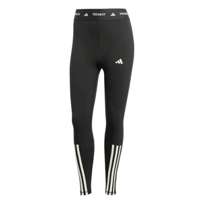 Abbildung von adidas Performance Techfit Stripes 7/8 Leggings Tights, Damen, Größe: Large, Black