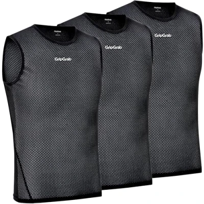Abbildung von GripGrab Ultralight 1er und 3er Pack Cool Mesh Sommer Fahrrad Unterhemd Ärmellos Herren Radsport Funktionsshirt Dünn