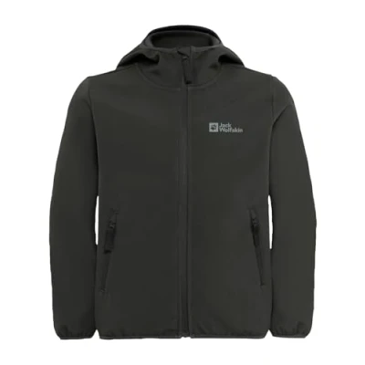 Abbildung von Jack Wolfskin Unisex Kinder Fourwinds Jacket Kids, Granite Black, 116