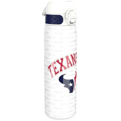 Abbildung von Ion8 Stahl Trinkflasche, 600 ml, Auslaufsicher, Einhandöffnung, Sichere Verriegelung, Spülmaschinenfest, Klappdeckel, Tragegriff, Leicht zu Reinigen, Langlebig, NFL Texans Design