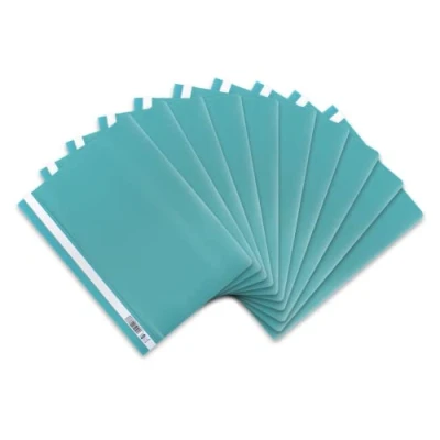 Abbildung von Oxford Schnellhefter A4, aus Kunststoff, türkis, 10er Pack, 31 x 22,8 0,3 cm