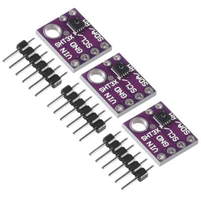 Abbildung von 3 Stück SHT31 D Temperatur und Feuchtesensoren 2.4 5.5VDCDigital Außentemperatur Feuchtesensor Modul IIC I2C Schnittstelle (SHT31 D)