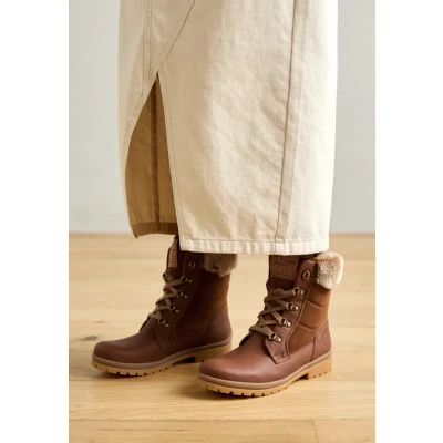 Abbildung von Panama Jack Tuscani Schnürstiefelette, Damen, Größe: 36, Bark Schuhe