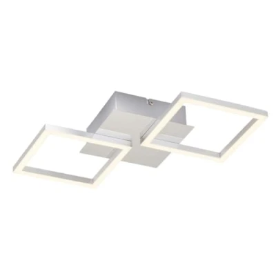 Abbildung von Briloner Leuchten LED Deckenleuchte drehbar, 12 Watt, 1000 Lumen, 3.000 Kelvin, Deckenlampe chrom silberfarbig, W, 470x226x73mm (LxBxH)