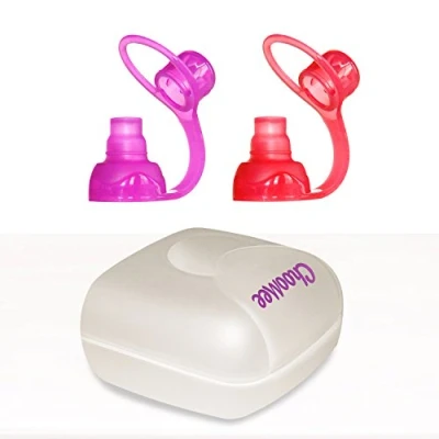 Abbildung von ChooMee SoftSip Food Pouch Toppers 2 CT + White Travel case