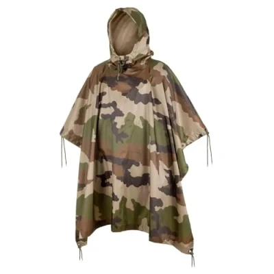 Abbildung von Mil Tec Regenponcho Unisex US Poncho aus reißfestem Ripstop Material Mehrzweck Herren &amp; Damen Wasserdicht extra lang Als Outdoor Regenjacke, Regencape, Nässeschutz, Regenmantel