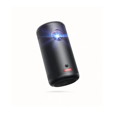 Abbildung von Nebula Capsule3 Mini Beamer, Smart Projektor, 1080p, WLAN, 200 ANSI Lumen, Tragbarer mit GTV, Netflix Vorinstalliert, Dolby Digital, 120 Zoll Bild,integrierter Akku(Generalüberholt)