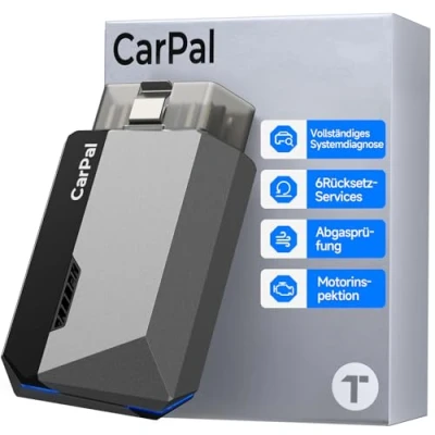 Abbildung von TOPDON OBD2 diagnosegerät Auto Carpal A, Bluetooth 5.0 Adapter für iOS &amp; Android mit Vollständige Systemdiagnose und 6 Servicefunktionen, All Software 1 Jahr Gratis