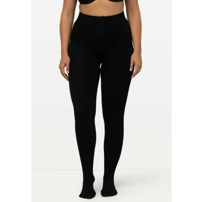 Abbildung von Ulla Popken Damen Thermo strumpfhose Strumpfhose, Schwarz, 52 54 EU