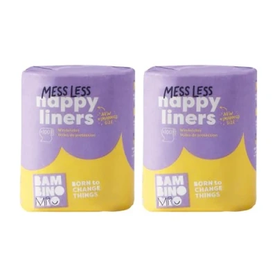 Abbildung von Bambino Mio, Supersoft Windelvlies, biologisch abbaubar, 2 x 100 Stück