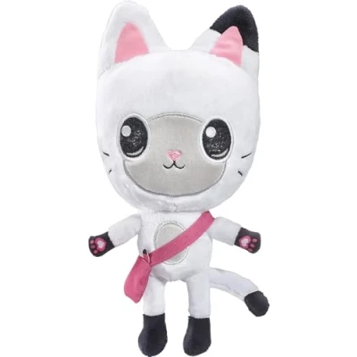 Abbildung von Schmidt Spiele Gabby Katze 42785 Gabby&#039;s Dollhouse, Panda Pfötchen, Plüschfigur, 28 cm, normal, Schwarz, Weiß