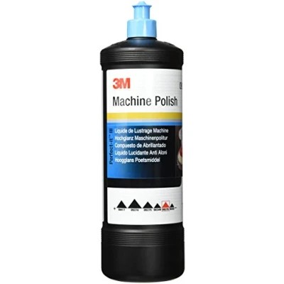 Abbildung von 3M Perfect it Hochglanz Maschinenpolitur, 09376, Lackpolitur, Silikonfrei, Wachsfrei, Zum Entfernen von Wirbelspuren und anderen kleineren Oberflächendefekten im Lack, Finish, 1 Ltr.