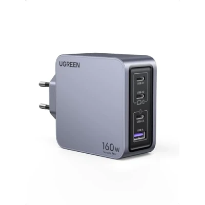 Abbildung von UGREEN USB C Ladegerät, Nexode Pro 160W GaN Charger Mini Netzteil 4 Port Schnellladegerät PD3.1 kompatibel mit MacBook Pro/Air, iPad, iPhone 16 Max, Galaxy S24 Ultra, S23, Dell XPS
