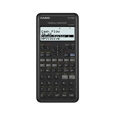 Abbildung von Casio FC 100V 2, Finanzrechner Second Edition, 2 W ET