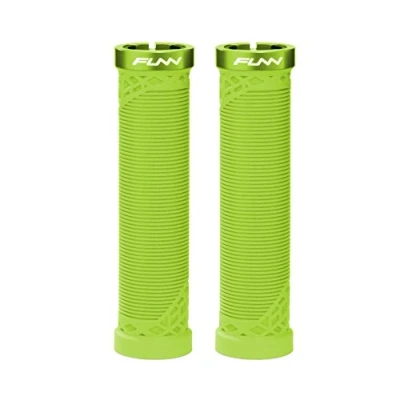Abbildung von Funn Hilt MTB Lenkergriffe mit einfachem Verriegelungssystem, leicht und ergonomisch, einem Innendurchmesser von 22 mm, einzigartige Fahrradlenkergriffe Muster (Grün)