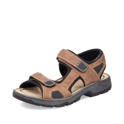Abbildung von Rieker Auxerrescubatechknitoilybuk Trekkingsandale, Herren, Größe: 42, Brown Schuhe