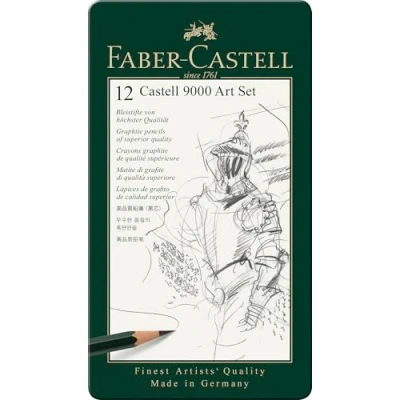 Abbildung von Faber Castell 119065 Bleistift 9000, 12er Art Set, Inhalt: 8B 2H