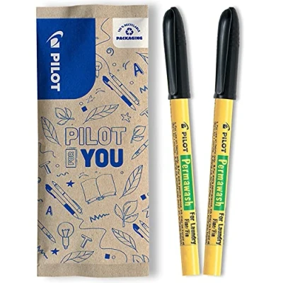 Abbildung von PILOT Permawash, Textilmarker 2er Set (Schwarz)