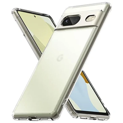 Abbildung von Ringke Fusion Case Kompatibel mit Google Pixel 7 Hülle, Harte PC Mattierte Rückseite TPU Stoßfest Bumper Schutzhülle für 5G (2022) Matte Clear
