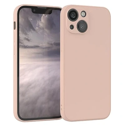 Abbildung von EAZY Case Silikonhülle für iPhone 13 Mini Hülle Silikon Rosa weich stoßfeste Handyhülle Schutzhülle mit Kameraschutz Dünn Premium Schutz Cover TPU Phone Bumper in Altrosa Pastell