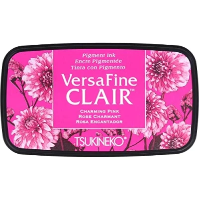 Abbildung von Imagine Tsukineko Charming Versafine Clair Tinte Pad, Kunststoff, pink, 5,6 x 9,7 2,3 cm, Synthetisches Matrial, Rose, 5.6 9.7 2.3 cm