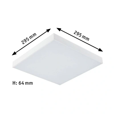 Abbildung von Paulmann 79904 LED Panel Velora Rainbow eckig incl. 1x13,2 W dimmbar dynamicRGBW Farbsteuerung Weiß Metall Deckenleuchte 3000 K