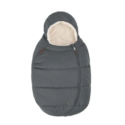 Abbildung von Maxi Cosi Fußsack für Babyschalen, Babys, noch mehr Komfort, einfach und sicher, weiche robuste Stoffe, waschmaschinenfest, alle Babyschalen geeignet, Twillic Graphite