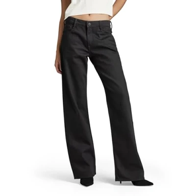 Abbildung von G STAR Damen Judee Low Waist Loose Jeans Schwarz (Pitch Black D22889 B479 A810) 34W / 34L
