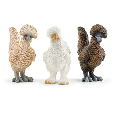 Abbildung von schleich FARM WORLD 42574 Bauernhof Realistisches Hühner Spielset 3 Teiliges Tiere mit Hühnerfiguren Fantasievolles Spielzeug für Mädchen und Jungen ab