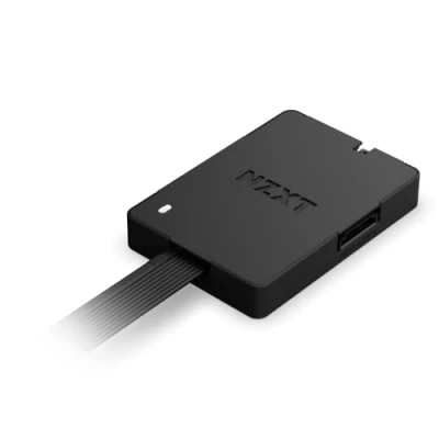Abbildung von NZXT Control Hub Digitale RGB Beleuchtungs und PWM Lüftersteuerung Steuerung von bis zu 5 Lüftern oder 4 Single Frame Powered by CAM Software