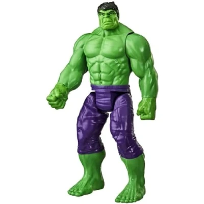 Abbildung von Marvel Avengers Titan Hero Serie Blast Gear Deluxe Hulk Action Figur, 30 cm großes Spielzeug, inspiriert durch die Comics, Für Kinder ab 4 Jahren