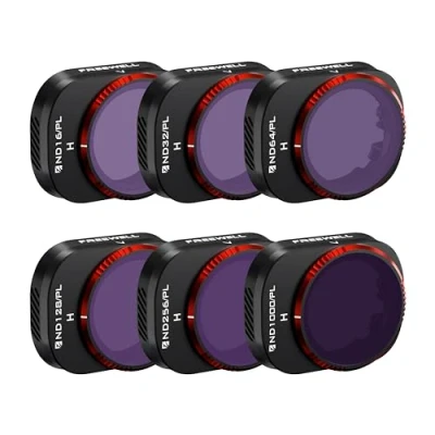 Abbildung von Freewell Bright Day 6Pack Hybrid ND16/PL, ND32/PL, ND64/PL, ND128/PL, ND256/PL und ND1000/PL kompatibel mit Mini 4 Pro Vivid Color, satter Kontrast