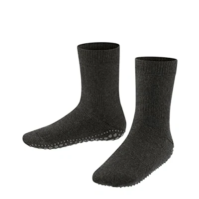 Abbildung von FALKE Unisex Kinder Stoppersocken Catspads K Hp Baumwolle Wolle rutschhemmende Noppen 1 Paar, Grau Asphalt Melange 3180, 27/30 EU