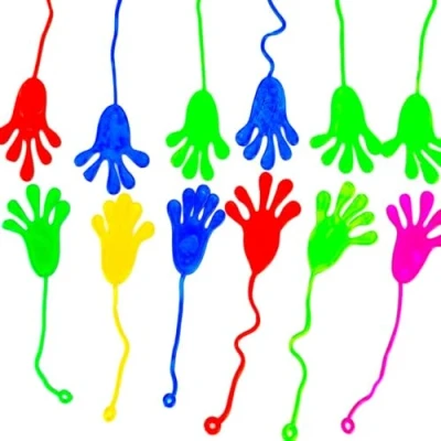 Abbildung von 12x Klatschhand Kinder Mitgebsel &amp; Gastgeschenke Give aways Glibberhand als Party Mitbringsel für Jungen Mädchen Kindergeburtstag Geschenke