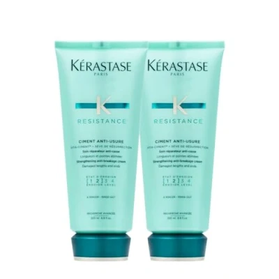 Abbildung von KERASTASE RESISTANCE CIMENT ANTI USURE CONDITIONER FOR ALL DAMAGED HAIR TYPES 200 ML DUO PACK