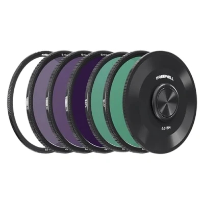 Abbildung von Freewell M2 Magnetic Quick Swap 5er Pack 77mm ND8, ND64, ND1000, CPL &amp; UV Filter