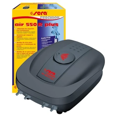 Abbildung von sera 8816 air 550 R Plus Luftpumpe für mittelgroße, große Aquarien,und Teiche Elektronische Regelung, Weiß