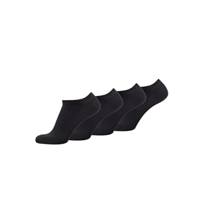 Abbildung von TOM TAILOR unisex Erwachsene Sneakersocke 4 er Pack 9415 / sneaker pack, Gr. 43 46, Schwarz (black 610)