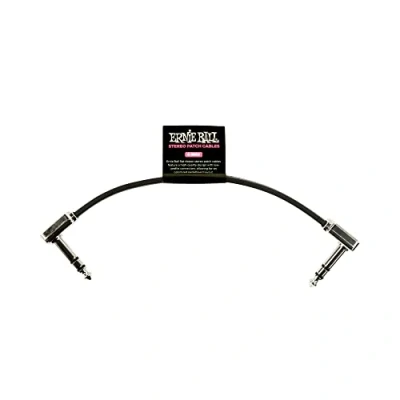 Abbildung von Ernie Ball 6&quot; Single Flat Ribbon Stereo Patch Cable Black